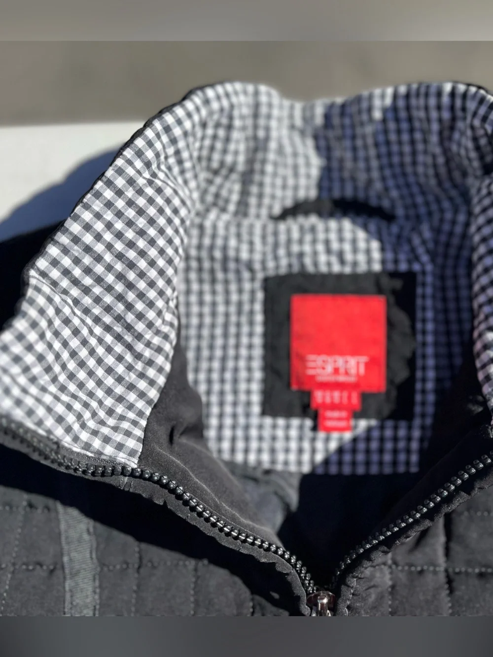 Esprit Black Quilted Lightweight Puffer Jacket
